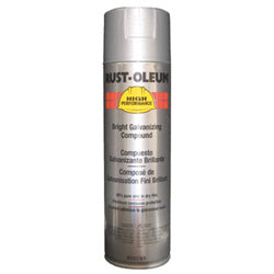 Rust-Oleum High Performance V2100 System Bright Galvanizing Compound, 20 oz Aerosol Can (647-V2117838) 6 Cans
