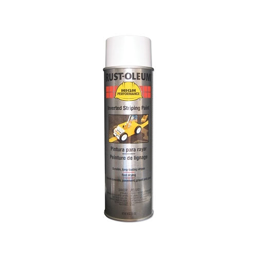 Rust-Oleum High Performance 2300 System Inverted Striping Paint, 18 oz, White, Matte (647-2391838V) Case of 6