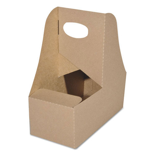 Southern Champion 2795 Tan 2 Cup Paper Carryout Tray (2795SOC) Case of 250