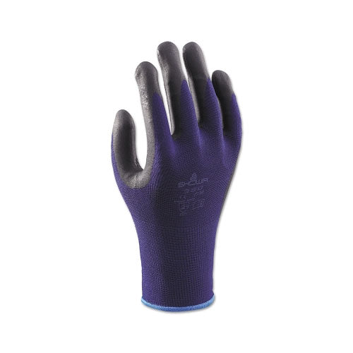 Showa 380 Coated Gloves, 6/Small, Black/Blue (845-380S-06) 1 Dozen