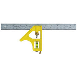 Stanley Bostitch® Combination Squares, 12 in, Inch/Metric, Die Cast Me ...
