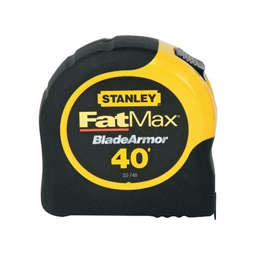 Stanley Bostitch® FatMax® Classic Tape Measure, 1-1/4 in W x 40 ft L, SAE, Black/Yellow Case (680-33-740L) Each