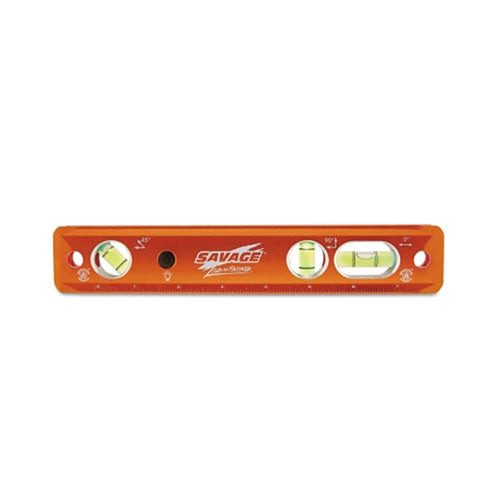 Swanson Tools Lightning® Aluminum Torpedo Magnetic Luminated Level, 9 in L, 3 Vials (698-TLL049M) Each