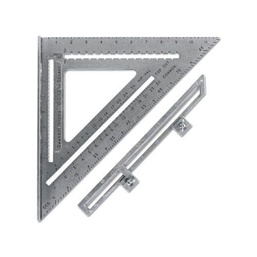 Swanson Tools The Big 12® Speed® Square, 12 in L, Heavy-Gauge Aluminum Alloy (698-S0107) Each