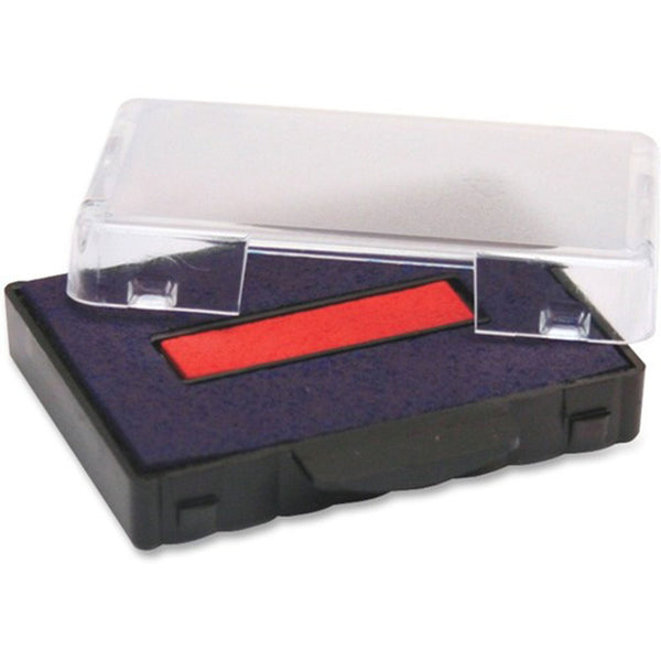 Trodat T5444 Replacement Ink Pad - 1 - Red, Blue Ink - Plastic (TDTP5440BR) Each