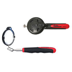 Ullman Devices Corporation Lighted Inspection Mirrors, 2 3/8 in Dia., 6 3/4 in-37 in L (758-HTC-2LT) Each