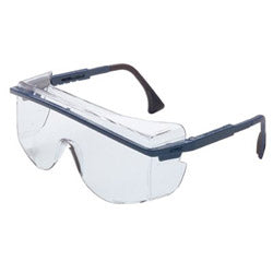 Uvex Astrospec OTG 3001 Eyewear, Clear Lens, Polycarbonate, Ultra-dura, Blue Frame (763-S2510) Each
