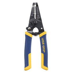 Vise Grip Wire Strippers / Cutters, 6 in, 10-20 AWG, Blue/Yellow (586-2078316) Each