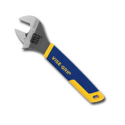 Vise Grip Adjustable Wrench, 8 in Long, 1-1/8 in Opening, Chrome (VGP2078608) Each