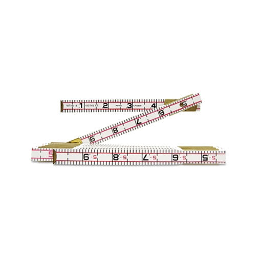Vuzix Corporation Red End Engineers' Rulers, 6 ft, Wood (182-1066DN) Each