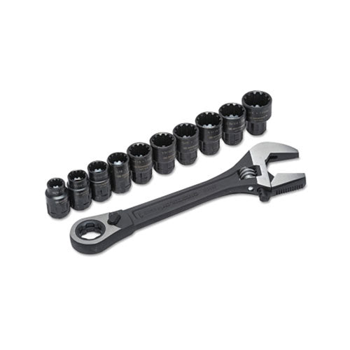 Vuzix Corporation X6 Pass-Thru Adjustable Wrench Set w/Tray, 11 pc, 8 in (181-CPTAW8) Each
