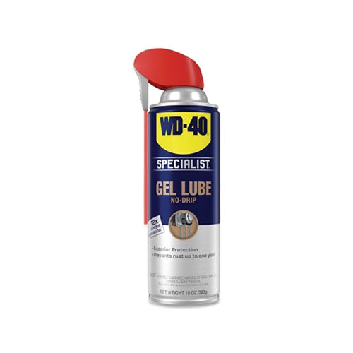 WD-40® Specialist® Gel Lube No-Drip, 10 oz, Aerosol Can with Straw (780-300103) 1 Case