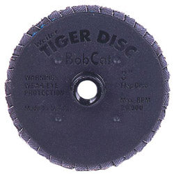 Weiler Bobcat Flat Style Flap Discs, 3 in, 40 Grit, 20,000 rpm (804-50913) Box of 10
