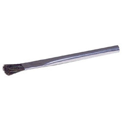 Weiler Acid/Flux Brushes, 1/2" wide, 3/4" trim, Black Horsehair, Tin Ferrule handle (804-44090) Each