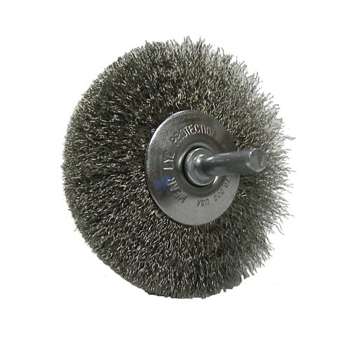 Weiler Narrow Face Concave Wire Wheel, 3 in D (804-17937) Each
