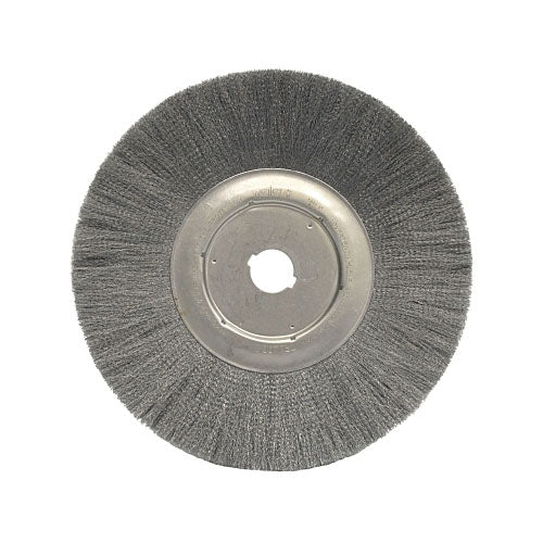 Weiler Narrow Face Crimped Wire Wheel, 12 in D, .006 Steel, 1 1/4 in Arbor (804-01299) 2 EA / CT