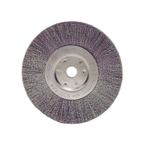 Weiler Narrow Face Crimped Wire Wheel, 6 in D, .0104 Stainless Steel Wire (804-01695) Each