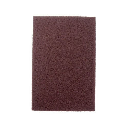 Weiler Non-Woven Hand Pad, General Purpose, 6 in x 9 in, Medium/Coarse, Brown (804-51444) Box of 60