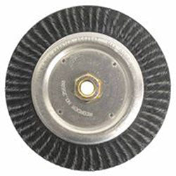 Weiler Polyflex® Stringer Bead Twist Knot Wire Wheel, 7 in D x 3/16 in W, .02 in Steel (804-35600) Each