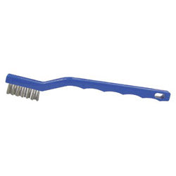 Weiler Small Hand Scratch Brushes, 6 1/2", 4X15 Rows, Black Nylon Wire, Plastic Handle (804-99383) Each
