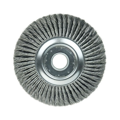 Weiler Standard Twist Wire Descaling Wheel, 12 in dia x 2 in W Face, 0.014 in Steel Wire, 3600 RPM (804-94000) Each