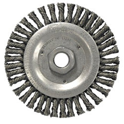 Weiler Roughneck® Stringer Bead Wheel, 4-1/2 in dia x 3/16 in W Face, 0.020 in Steel Wire, 15000 RPM (804-13232) Case of 5