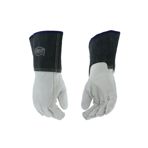 West Chester Ironcat® 6144 Premium Top Grain Kidskin Leather TIG Welding Gloves, Medium, Black/Natural, Gauntlet Cuff (813-6144M) 1 Pair