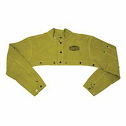 West Chester Ironcat Leather Cape Sleeves, 10 3/4", Anodized Snaps, Large, Golden Yellow (813-7000L) Each