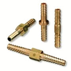 Western Enterprises Brass Hose Splicers, 200 PSIG, Barb No Stop, 3/8 in (312-57) Box of 50