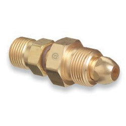 Western Enterprises Brass Cylinder Adaptor, CGA-580 Nitrogen x CGA-320 Carbon Dioxide (312-810) Each
