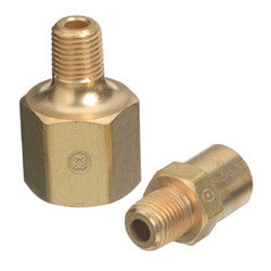 Western Enterprises Inert Arc Adaptor, 200 psi, Brass, 1/4 in NPT Male x B-Size RH Female, Inert Gas (312-AW-15A) Each