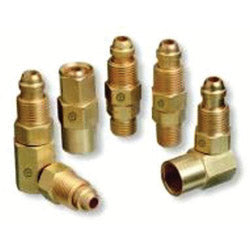 Western Enterprises Inert Arc Hose & Torch Adaptor, 200 psi, Brass, B-Size RH Male x 1/4 in NPT Male (312-AW-427) Each