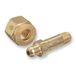 Western Enterprises Regulator Inlet Nipples, Air, 1/4 in (NPT), 2 1/2", Brass, CGA-346 (312-14-3) Each