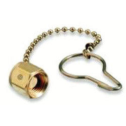 Western Enterprises Chain & Plug Assemblies, Plug Assembly, 200 psi, Oxygen, Brass (312-927) Each