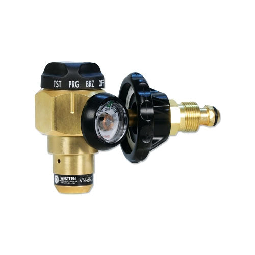 Western Enterprises VN Series HVAC Nitrogen-Purging Regulators/Flowmeter, Nitrogen, 650 psi, 25-35 CFH, 3000 psi (312-VN-650) Each