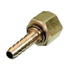 Western Enterprises Brass Hose Adaptors, Female Swivel/Barb, B-Size, RH (312-24-0) Each