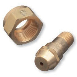 Western Enterprises Regulator Inlet Nuts, Acetylene (B), Brass, CGA-520 (312-300-2) Each