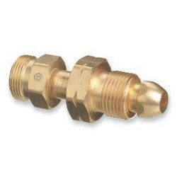 Western Enterprises Brass Cylinder Adaptor, CGA-510 POL Acetylene x CGA-520 B Tank (312-315) Each