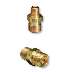 Western Enterprises Male NPT Outlet Adaptor for Manifold Pipelines, Brass, Carbon Dioxide, 3/8 in NPT (312-B-21) Each