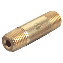 Western Enterprises Pipe Thread Nipples, 3000 PSIG, Brass, 1/4 in (NPT), 3 in Long (312-BN-4-30HP) Each