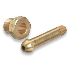 Western Enterprises Regulator Inlet Nipples, 1/4"(NPT), 3", Stainless Steel, CGA-510;CGA-580;CGA-590 (312-SS-15-3) Each