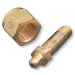 Western Enterprises Regulator Inlet Nipples, Corrosive Gas, 1/4"(NPT), 2", Stainless Steel, CGA-330 (312-SS-333) Each
