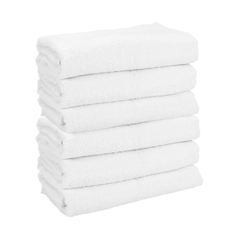 Arkwright Home Power Gym Bath Towel 22x44 White (6/Pack) (PNP-PWR-2244-6) 6/PK