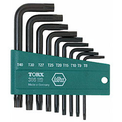 Wiha Tools 7 Piece Torx L-key Set w/Plastic Holder T6 T (817-36392) 1 Set