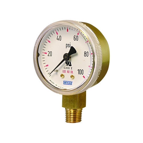 Wika Brass Gauge, 2 x 400 (759-2-400) Each