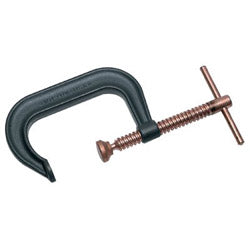 Wilton Spark-Duty™ 400P/400CS Hi-Vis C-Clamp, Sliding Pin, 3-1/4 in Throat Depth, Gray, 0 in to 4-1/4 in Opening (825-14243) Each