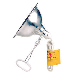 Woods Wire Flood and Clamp Lamp, Vented Aluminum Reflector, 150 W, 6 ft Cord, Incandescent Bulb Not Included (860-151) Each
