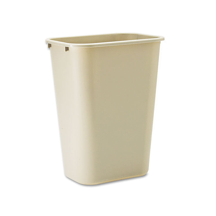 Deskside Plastic Wastebasket, 10.25 gal, Plastic, Beige (RCP295700BG)