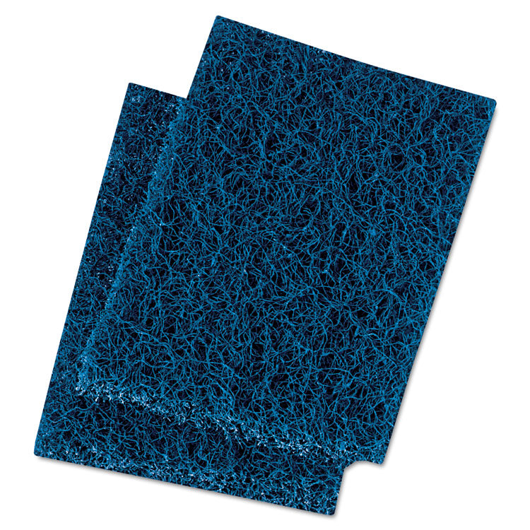 Boardwalk® Extra Heavy-Duty Scour Pad, 3.5 x 5, Dark Blue, 20/Carton (BWK188)