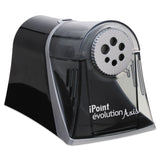 Westcott® iPoint Evolution Axis Pencil Sharpener, AC-Powered, 5 x 7.5 x 7.25, Black/Silver (ACM15509)